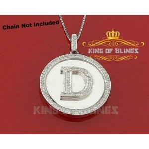 King 13602WD-A49KOB 10k White Gold Finish 0.25ct Diamond Silver Men's 