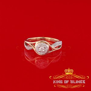 King 12081Y-A189KOB 10k Real Yellow Gold With 0.25 Ct Real Diamond Lad