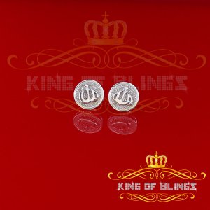 King 19693W-A59KOB 0.33 Ct Diamond Hip Hop Earrings, Women Diamond Stu