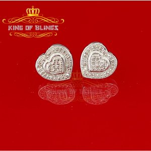 King 12793W-A27KOB 110 Carat Diamond Stud Earrings For Women White Ste