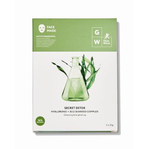 Glow GW05SD Facial Mask With Jeju Seaweed  Hyaluronic Acid (pack Of 5)