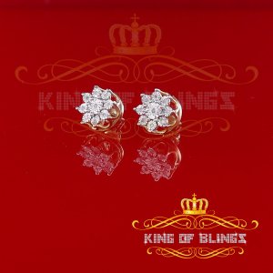 King 19779Y-A29KOB Silver Iced Out 0.10ct Hip Hop Men Women Diamond St