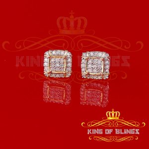 King 12874Y-A32KOB 10k Yellow Gold Finish With 0.15ct Real Diamond Sil