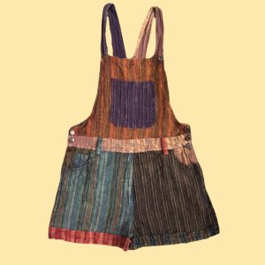 Jayli AR22-12WOveralls:AR22-12-brn-S Berkeley Shorts Overall's Cotton 