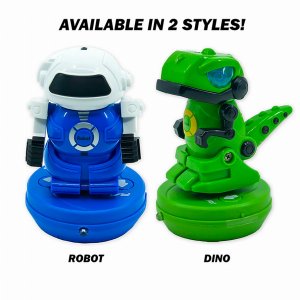 Flipo TOY-RC-DINO Infrared Controlled Rc Mini Robot In A Can (pack Of 