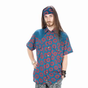 Jayli PH1PHMshirt:PH1-tl-L Trey Shirt Cotton Men's Phish Donut Print B