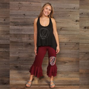 Jayli AR22-67WCapris:AR22-67-marn-M Steal Your Face Capri's Cotton Ruf