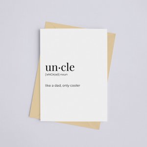 Black 149903170 Uncle - Greeting Cardwall Art Print (pack Of 1)