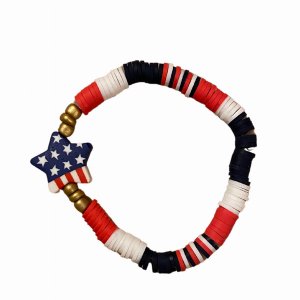 The patrioticbracelet Patriotic Beaded Bracelet (pack Of 1)