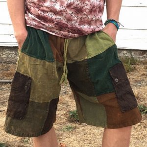 Jayli P31SMshorts:P31S-olv-XL Mason Shorts Men's Cargo Cotton Stonewas