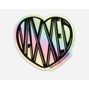 Black 149900880 Vaxxed Sticker (pack Of 15 Stickers)