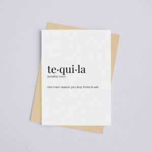 Black 149902910 Tequila - Greeting Cardwall Art Print (pack Of 1)