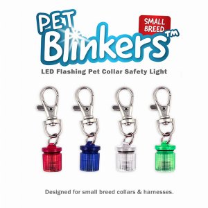 Flipo PET-BLINK-S-BW Pet Blinkers Flashing Led Pet Safety Light - New 