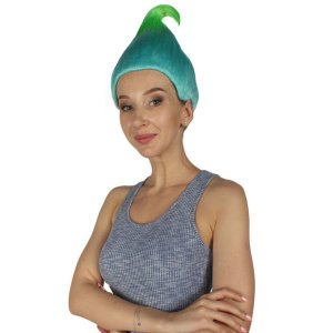 Goods HW-280K Youth Blue And Green Troll Wig, Unisex (pack Of 1)