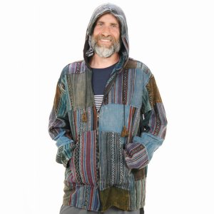 Jayli AJW19-73Mhoody:AJW19-73-2X Rutledge Hoody - Heavy Cotton Stonewa