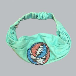 Jayli GDHBGDaccessories:GDHB-aqua Grateful Dead Cotton Stonewash Headb