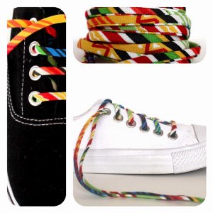 Cutelaces '7011945 South West Stripes Shoelaces (pack Of 1 Pack Of 1 P