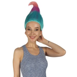 Goods HW-281K Pink-purple Blue Troll Wig (pack Of 1)