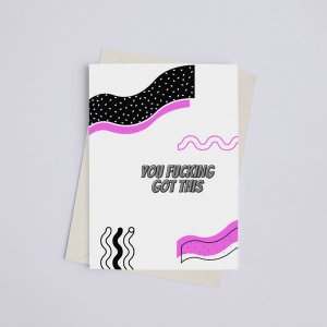 Black 149901369 You Fucking Got This - Greeting Card (pack Of Pack Of 