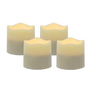 Flipo FLA-CAN-SUNTL-4 Flameless Led Candles With Timer - Set Of 4