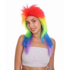 Goods HW-1818A My Little Pony Rainbow Run Movie Wig (pack Of 1)