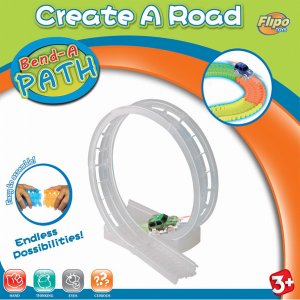 Flipo TOY-B-360TRK Bend A Path 360 Loop-de-loop Clear Track Expansion 