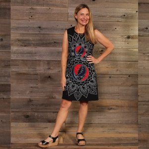 Jayli PSGD22-36WDress:PSGD22-36-blk-XL Listen To The Music Play Dress 