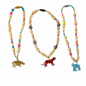 The animal neck-kid Animal Beaded Necklace (set Of 6)