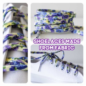 Cutelaces '7014313 Perfect Floral Gift With Pansies Shoelaces (pack Of