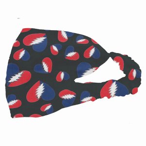 Jayli GDS1-GDaccessories:GDS1-blk Grateful Dead Cotton Lycra Head Band