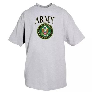 Fox 63-90 XXL Army T-shirt, Heather Grey -2xl (pack Of 1)