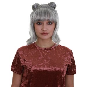 Goods HW-6740A Glitter Galaxy Space Buns Wig (pack Of 1)