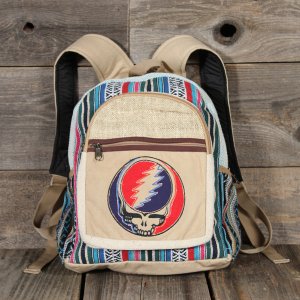 Jayli GDB22GDBag:GDB22 Hemp Cotton Patchwork Up-cycled Backpack (pack 