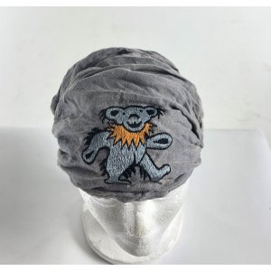 Jayli GDS116GDaccessories:GDS116-grey Grateful Dead Embroidered Bear C