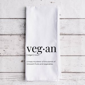 Black 149900806 Vegan Definition - Tea Towel (pack Of 1)