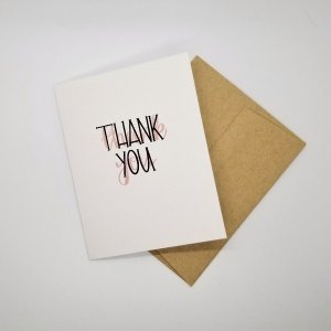 Black 149902255 Thank You - Greeting Card (pack Of Pack Of 10)