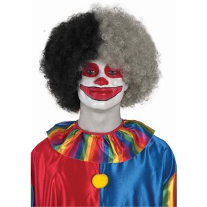 Goods D-01-003-001 Two Tone Afro Blackwhite Wig (pack Of 1)