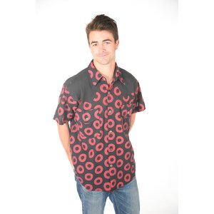 Jayli PH1PHMshirt:PH1-blk-2X Trey Shirt Cotton Men's Phish Donut Print