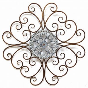 Stratton SHD0177 Scroll Medallion Wall Decor (pack Of 1)