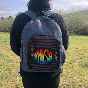 Jayli PHB1PHBag:PHB1 Phish Backpack Cotton Stonewash Phish Donut Print