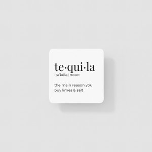 Black 149900686 Tequila Coaster (pack Of 1 Coaster)