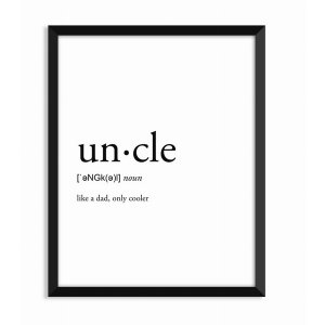 Black 149903172 Uncle - Greeting Cardwall Art Print (pack Of 1)