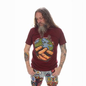 Jayli NTM30MShirt:NTM30-XL Holding Earth No Time T-shirt Cotton Holdin