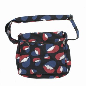 Jayli GDB119GDbag:GDB119-blk Grateful Dead Cotton Square Shoulder Bag 