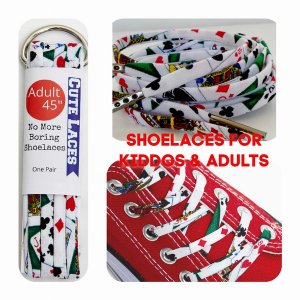 Cutelaces '7010536 Playing Cards Shoelaces (pack Of 1 Pack Of 1 Piece)