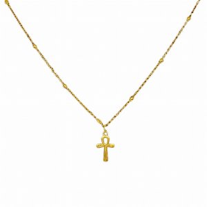 The goldcrossnecklace Gold Cross Choker - Gold Cross Necklace (pack Of