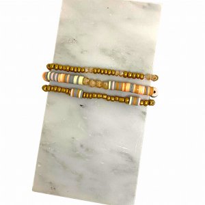 The peachesandcreamstack Peaches  Cream Bracelet Stack (pack Of 1)