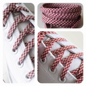 Cutelaces '7014945 Checkered Gingham Shoelaces (pack Of 1 Pack Of 1 Pi