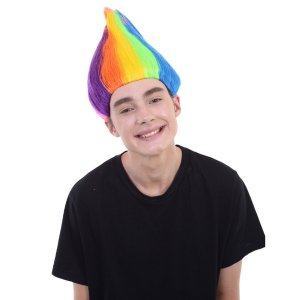 Goods HM-087K Rainbow Troll Wig (pack Of 1)