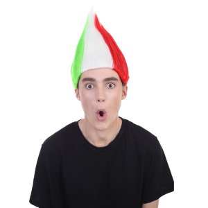 Goods HM-130A Italian Flag Troll Wig (pack Of 1)